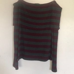 Cherry and gray  top